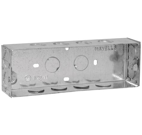 8 module metal box price havells|modular metal gi box.